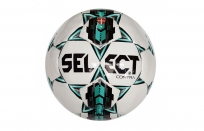 Мяч футбольный "SELECT Contra"ПУ, 5 подкл. сл., руч. сш, лат.кам, бело-бир-чер