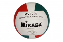 Мяч волейбол Mikasа, клееный, бело-крас-зеленый, PU РС204