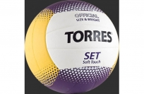 Мяч волейбольный TORRES Set (V30045) синт. кожа (клеен)