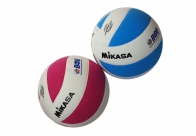 Мяч волейбольный "Mikasa VSV800", р.5, синт.пена ТПЕ, клеен,8 пан,бут.кам (роз, голуб)
