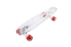 Скейтборд пластиковый  прозрачный со светящимися колесами PLAYSHION FS-LS002  