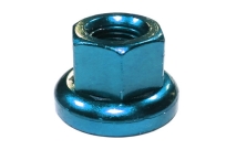 Гайка M-FXS для оси Fix Gear, закалённая сталь, M10X1.0, L:14,6мм, синяя