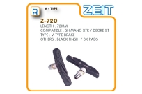 Колодки торм. Z-720 для V-brake, картриджные, резьбовые, 72мм, совместимость: Shimano XTR/DEORE XT, блистер