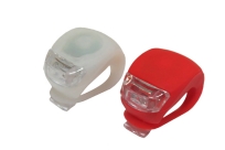 Фонарики силиконовые в компл.: красный/2 красных LED + белый/2 белых LED