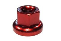 Гайка M-FXS для оси Fix Gear, закалённая сталь, M9X1.0, L:14,6мм, красная