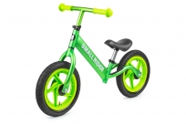 Беговел из чистого алюминия Small Rider Foot Racer AIR, надувные колеса (зеленый металлик)