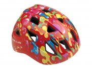 Шлем детский kellys smarty. цвет: красный. рисунок: граффити. размер: s (51-54сm)