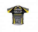 Джерси kellys pro team, короткий рукав. материал: 100% полиэстер. цвет: желтый, черный, серый. размер: м.