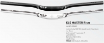 Kellys руль ksl, master riser cross-country, 6061 double butted, 640мм d31,8мм, 245,5г, цвет: титан