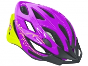 Шлем kellys diva. цвет: фиолетовый/салатовый. размер: s/m ( 56-58cm)