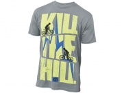 Футболка мужская kellys "kill the hill". материал: 100% хлопок. цвет: серый. размер: m.