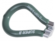 Super b 5550 ключ для спиц 0.130"(european). зелёный