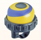 Звонок поворотный yws-666a,  d:47м. материал: алюминиевый купол и пластиковая база. цвет: синий/жёлтый/чёрный