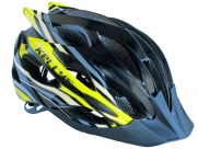 Шлем kellys dynamic. цвет: чёрный/жёлтый. размер: m/l (58-61cm)