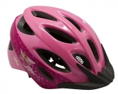 Шлем детский etto bernina princess. цвет: розовый. размер: s/m (52-57см)