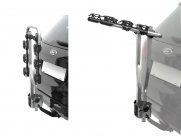 Peruzzo автобагажник на фаркоп arezzo, сталь, откидной, для 3 в-дов весом до 15 кг, фиксация велосипеда за верхнюю трубу рамы (max d:60 мм), цвет: серый, упаковка-картонная коробка