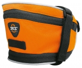 Sks сумка под седло base bag xl, обьём: 1,4 л, крепление с помощью ремешка, оранжевая