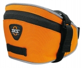 Sks сумка под седло base bag m, обьём: 0,9 л, крепление с помощью ремешка, оранжевая