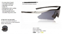 Очки спортивные swisseye f-16. оправа: серебристо-чёрная. линзы: дымчатые+бесцветные+жёлтые