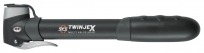 Sks насос ручной мини twinjex, пластиковый, максимальное давление 10bar, под ниппель av/sv/dv, чёрный