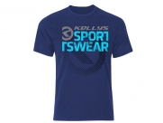 Футболка kellys sportswear, короткий рукав. материал: 100% хлопок. цвет: синий. размер: xl.