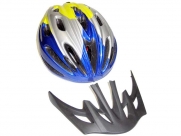 Шлем 168-pro. цвет: синий/желтый/серебристый. размер: l/m (57-61см).