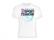 Футболка kellys sportswear, короткий рукав. материал: 100% хлопок. цвет: белый. размер: s.