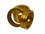 Neco кольцо проставочное 1-1/8"х15мм золотое, алюминий